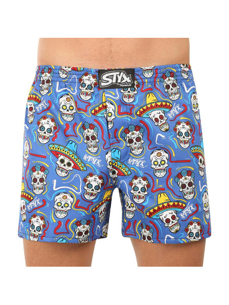 Styx Herren Boxershorts Styx Premium Art klassischer Bund Schädel