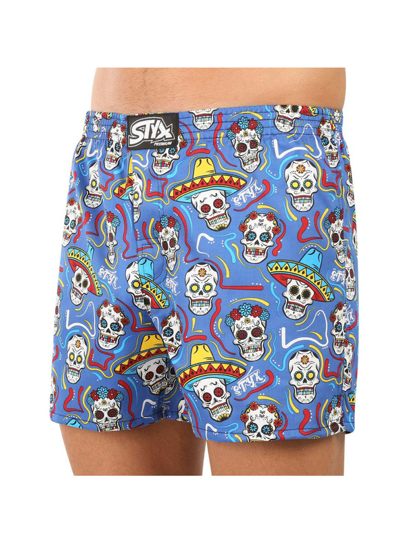 Styx Herren Boxershorts Styx Premium Art klassischer Bund Schädel
