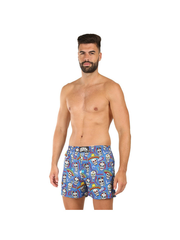 Styx Herren Boxershorts Styx Premium Art klassischer Bund Schädel