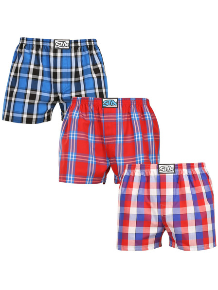 Styx Dreier-Set Herren Styx Shorts klassisch elastisch mehrfarbig