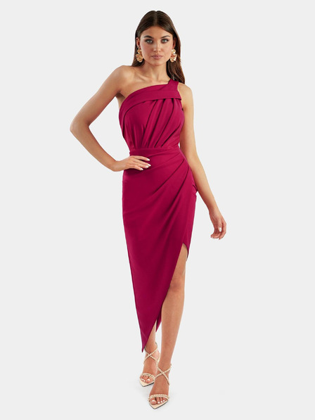 Edoti KARMINE Midi-Kleid - fuchsia