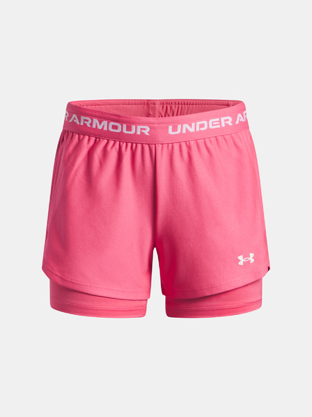 Under Armour Mädchen Shorts Under Armour UA Tech Play Up 2n1 Short-PNK