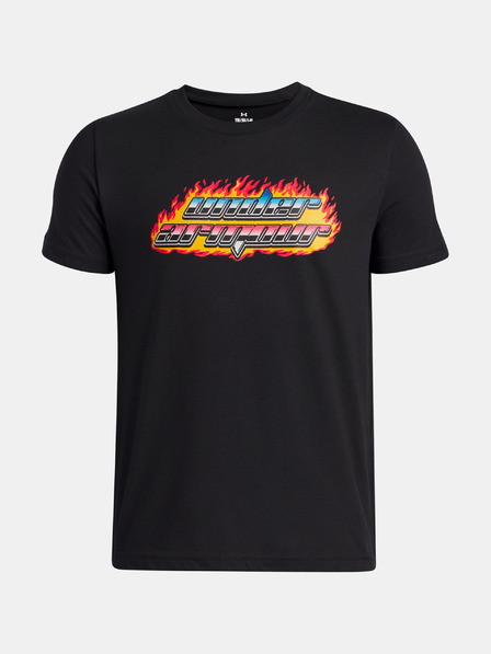Under Armour Jungen T-Shirt Under Armour UA Flame WM SS-BLK
