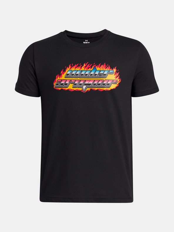 Under Armour Jungen T-Shirt Under Armour UA Flame WM SS-BLK
