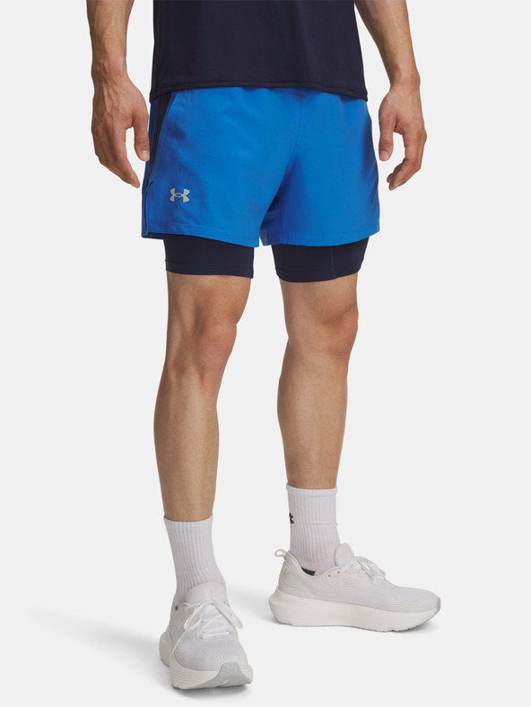 Under Armour Herren Shorts Under Armour UA LAUNCH 5'' 2-IN-1 SHORTS-BLU