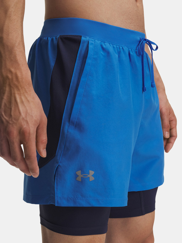 Under Armour Herren Shorts Under Armour UA LAUNCH 5'' 2-IN-1 SHORTS-BLU