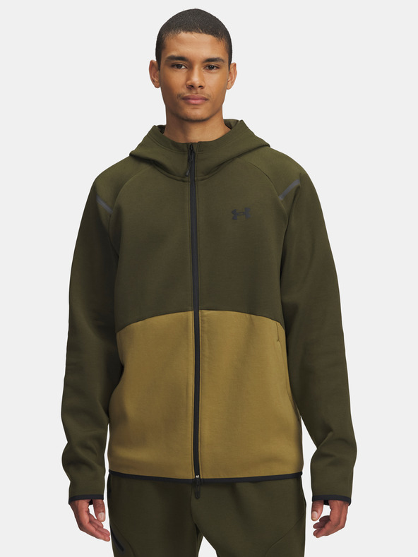 Under Armour Herren Sweatshirt Under Armour UA Unstoppable Flc FZ HD EU-GRN