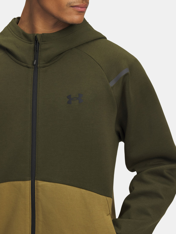 Under Armour Herren Sweatshirt Under Armour UA Unstoppable Flc FZ HD EU-GRN