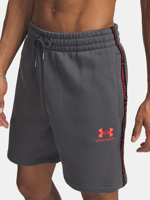 Under Armour Herren Shorts Under Armour UA Icon Fleece Short Taping-GRY