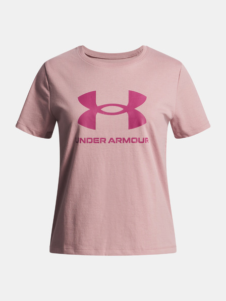 Under Armour Mädchen T-Shirt Under Armour UA BIG LOGO SS-PNK