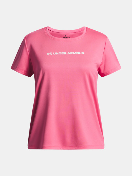 Under Armour Mädchen T-Shirt Under Armour Tech Wordmark Graphic SS-PNK