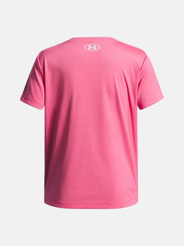 Under Armour Mädchen T-Shirt Under Armour Tech Wordmark Graphic SS-PNK