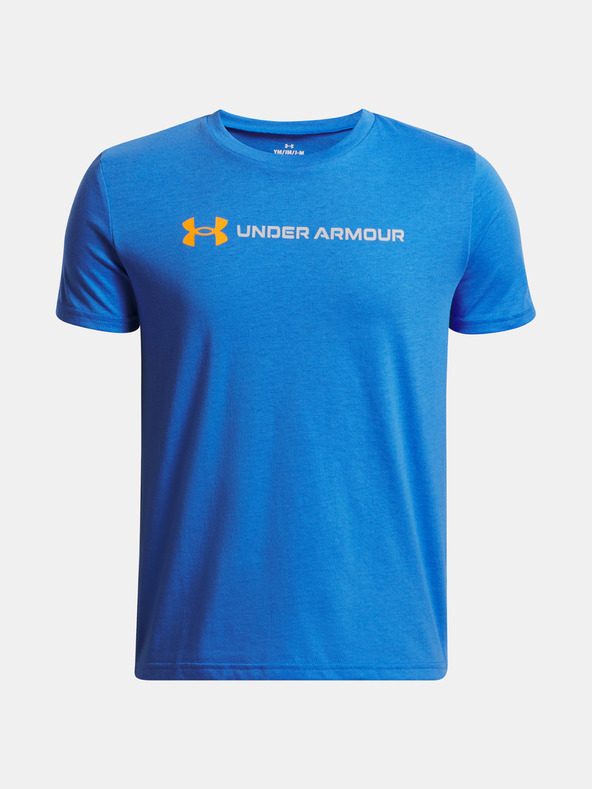 Under Armour Jungen T-Shirt Under Armour UA B LOGO WORDMARK SS-BLU