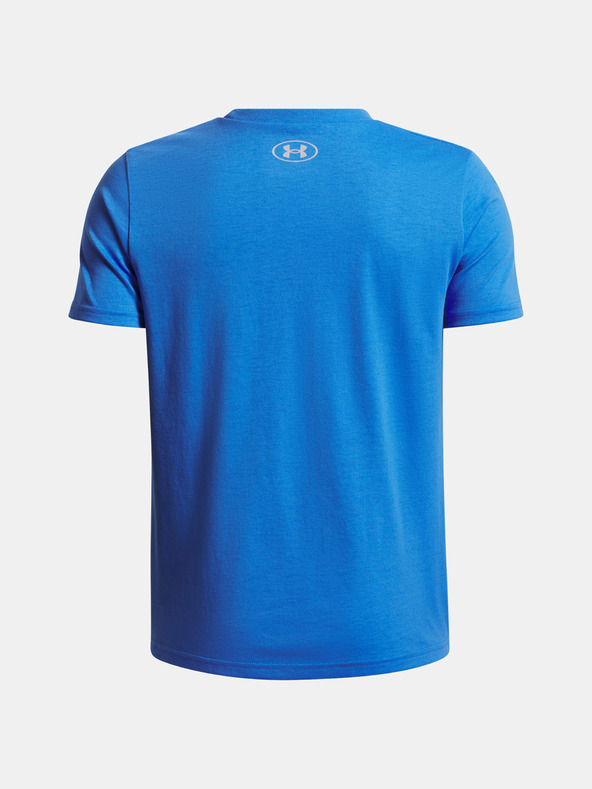 Under Armour Jungen T-Shirt Under Armour UA B LOGO WORDMARK SS-BLU