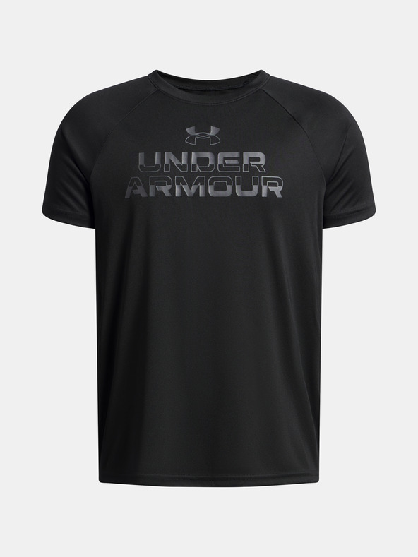 Under Armour Jungen T-Shirt Under Armour UA Tech Split Wordmark SS-BLK
