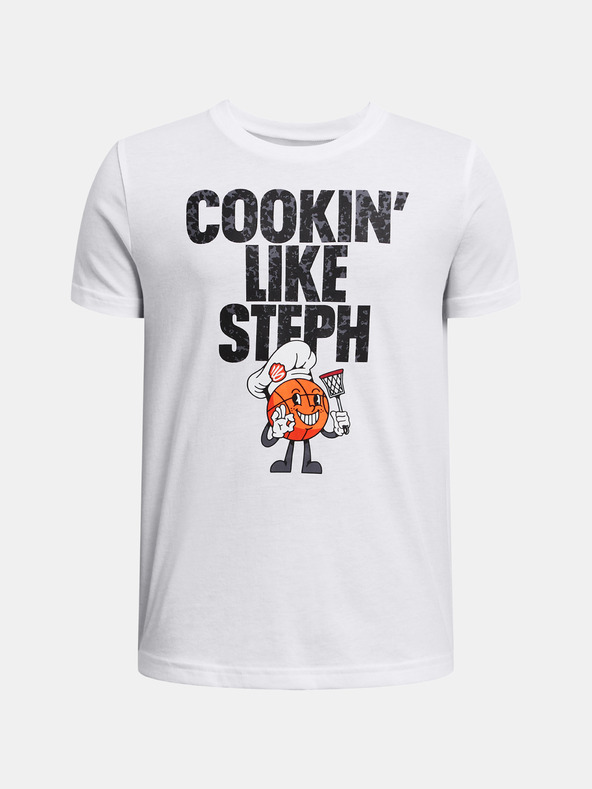 Under Armour Jungen T-Shirt Under Armour Curry Chef Tee-WHT