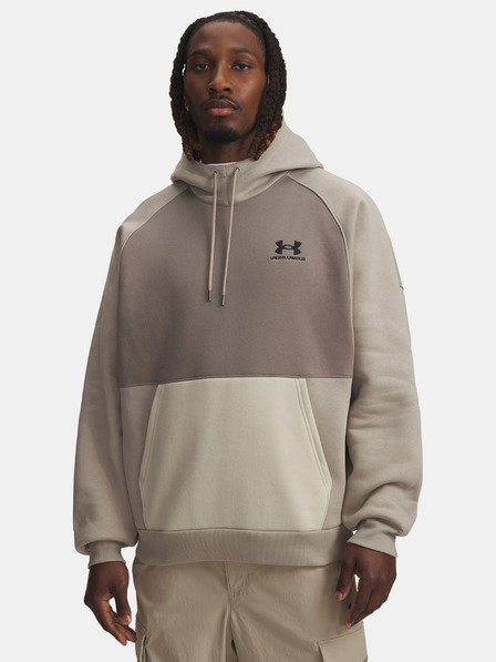 Under Armour Herren Sweatjacke Under Armour UA Icon HW Colorblocked Hdy-BRN