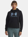 Under Armour Damen Hoodie Under Armour UA Rival Flc Shimmer Hdy-BLK