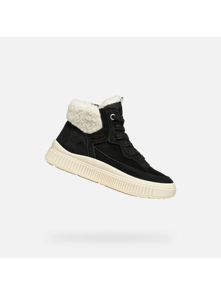 Geox Schwarze Mädchen-Sneaker Geox Laquinny WPF