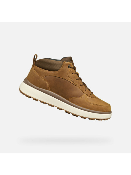 Geox Hellbraune Herren-Stiefelette Geox Granito + Grip