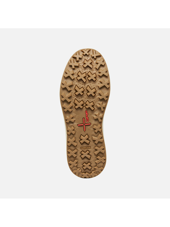 Geox Hellbraune Herren-Stiefelette Geox Granito + Grip