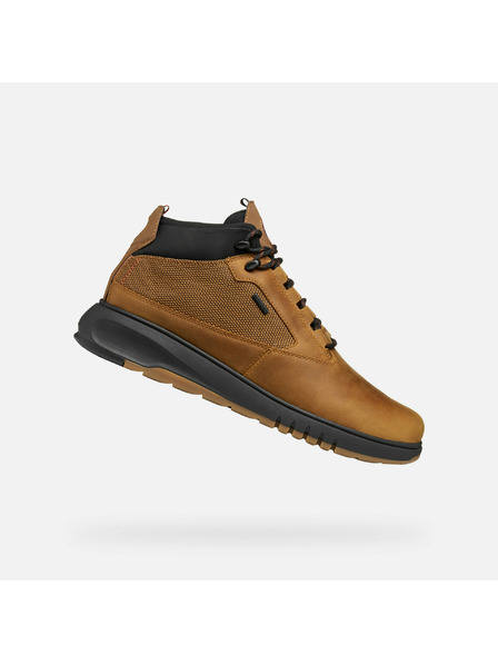 Geox Hellbraune Herren-Stiefelette Geox Aerantis 4X4 ABX