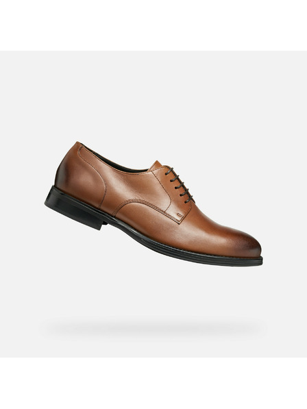 Geox Hellbraune Herren Business-Schuhe Geox Barberigo