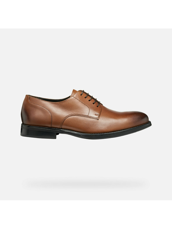 Geox Hellbraune Herren Business-Schuhe Geox Barberigo