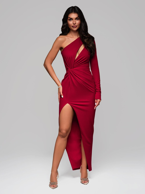 Edoti Maxi-Kleid GRACE - dunkelrot