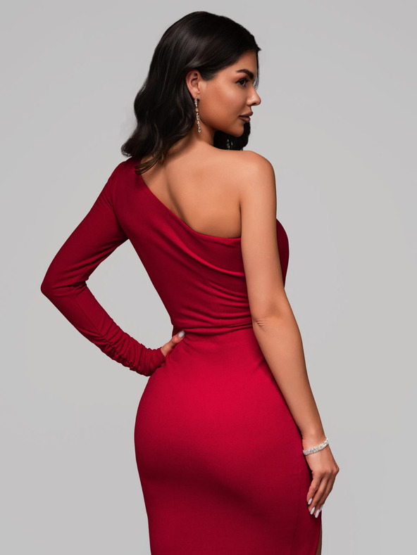 Edoti Maxi-Kleid GRACE - dunkelrot