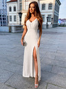 Edoti Maxi-Kleid HONEY mit Schlitz - creme