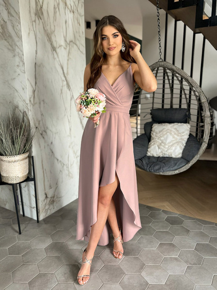Edoti Maxi-Kleid LOVE - puder