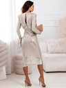 Edoti Midi-Kleid SHIRETT - silber