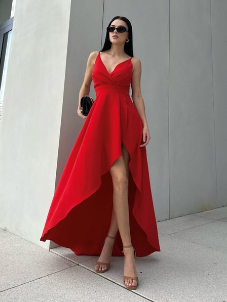 Edoti Maxi-Kleid LOVE - rot