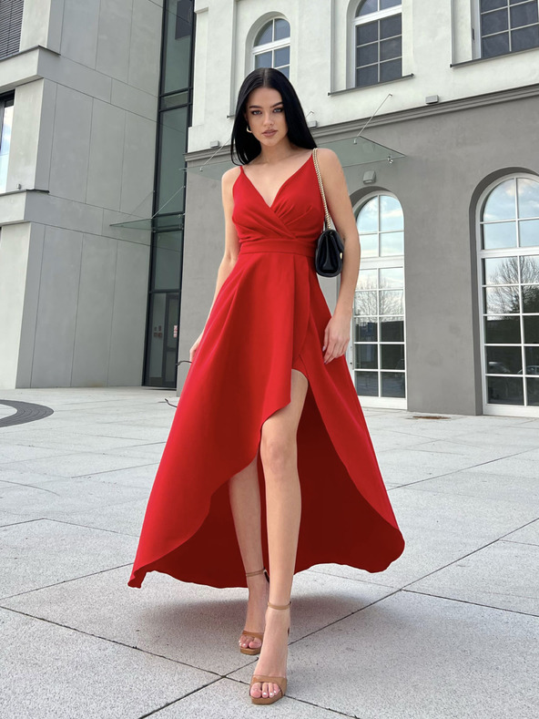 Edoti Maxi-Kleid LOVE - rot