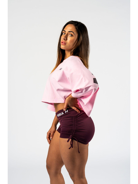 Nebbia Rosa Oversized Crop T-Shirt NEBBIA JUST FLOW 431