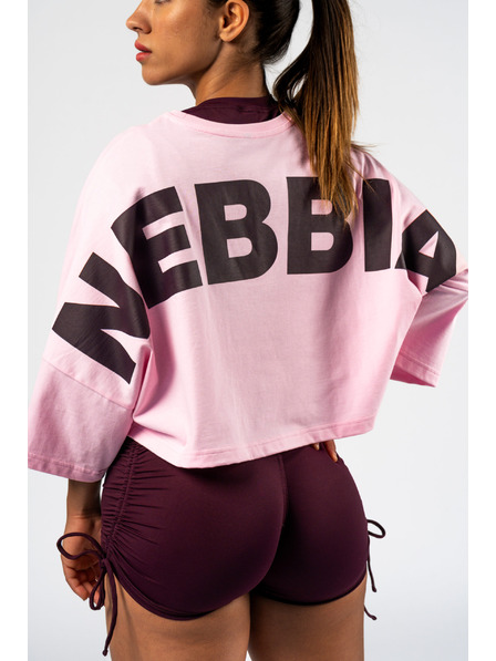 Nebbia Rosa Oversized Crop T-Shirt NEBBIA JUST FLOW 431