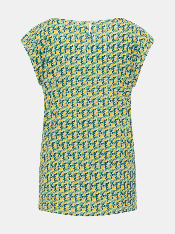 Tranquillo Grün gemusterte Bluse Tranquillo