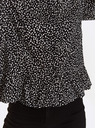 TOP SECRET Schwarz gemusterte Bluse mit Knöpfen TOP SECRET