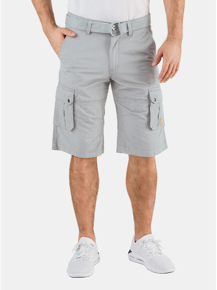 Sam 73 Hellgraue Herrenshorts mit Taschen SAM 73