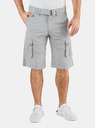 Sam 73 Hellgraue Herrenshorts mit Taschen SAM 73