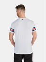Sam 73 Weißes bedrucktes Herren-T-Shirt SAM 73