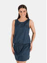 Sam 73 Dunkelblaues gemustertes Damenkleid SAM 73