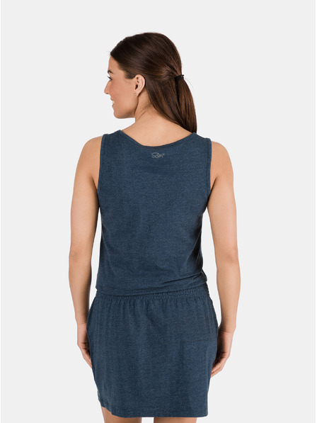 Sam 73 Dunkelblaues gemustertes Damenkleid SAM 73