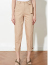 Trendyol Beige Damen-Cropped-Hose mit Taschen Trendyol