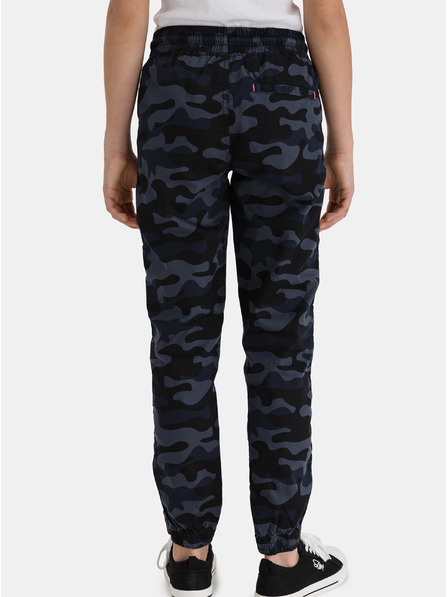 Sam 73 Dunkelblaue Camouflage-Hose für Mädchen SAM 73