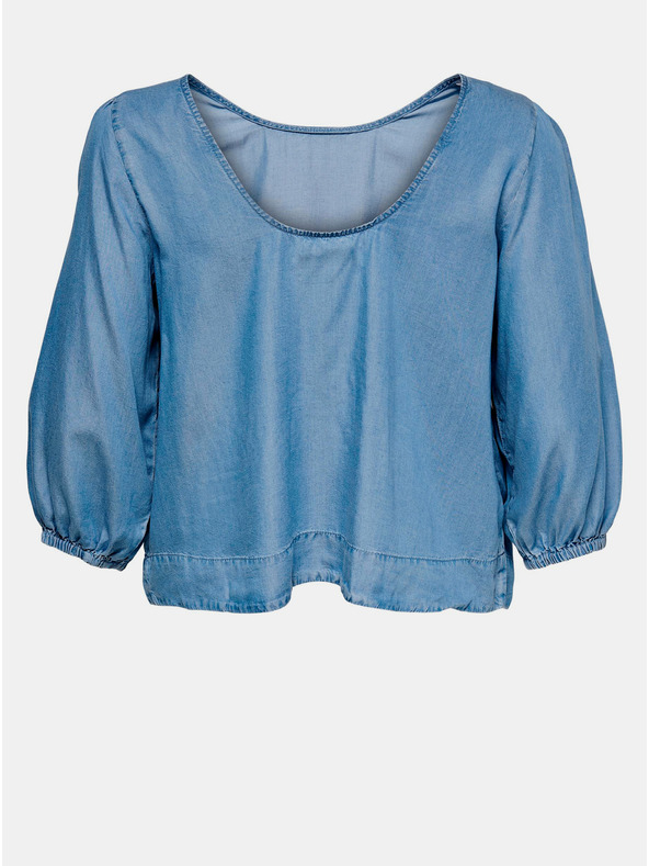 ONLY CARMAKOMA Blaue Denim-Bluse ONLY CARMAKOMA