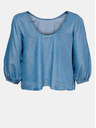 ONLY CARMAKOMA Blaue Denim-Bluse ONLY CARMAKOMA
