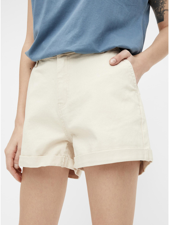 .OBJECT Shorts aus cremefarbenem Denim .OBJECT Penny