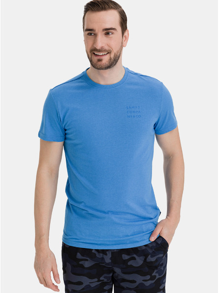 Sam 73 Blaues Herren-T-Shirt SAM 73
